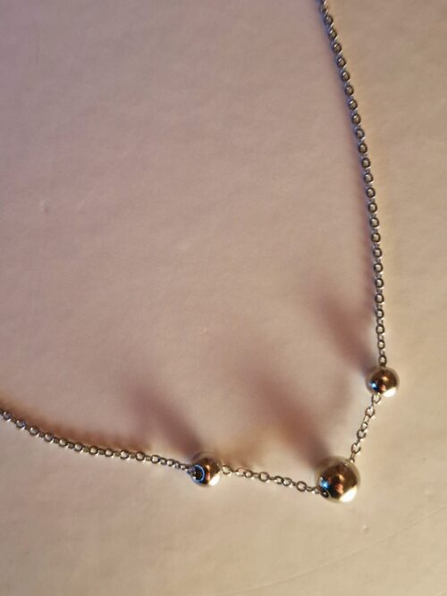 Silver Beaded Necklace