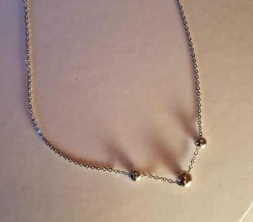 Silver Beaded Necklace