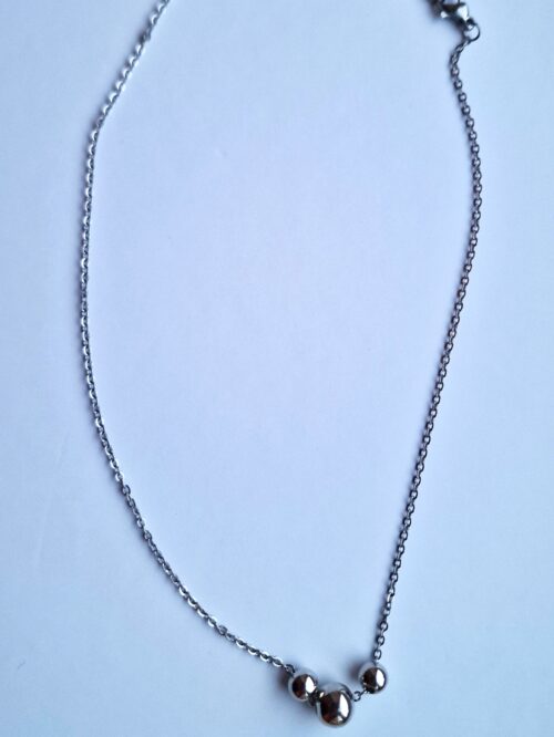 Silver Beaded Necklace