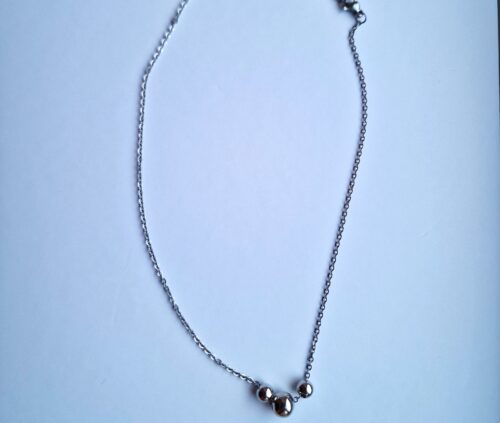 Silver Beaded Necklace