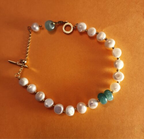 Multi Pearl Mixed Coloured Bracelet - Image 3