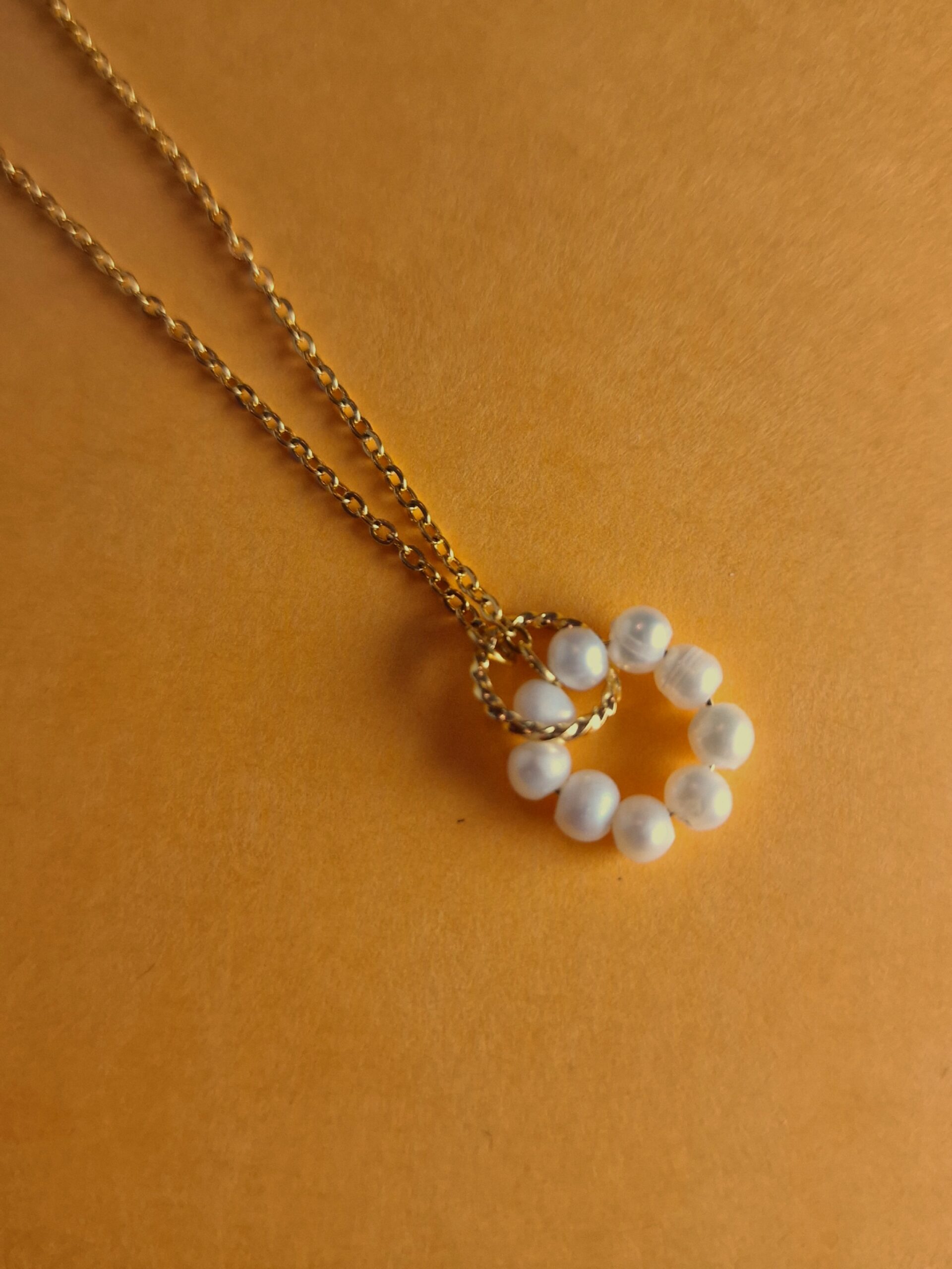 Ring Pearl Necklace