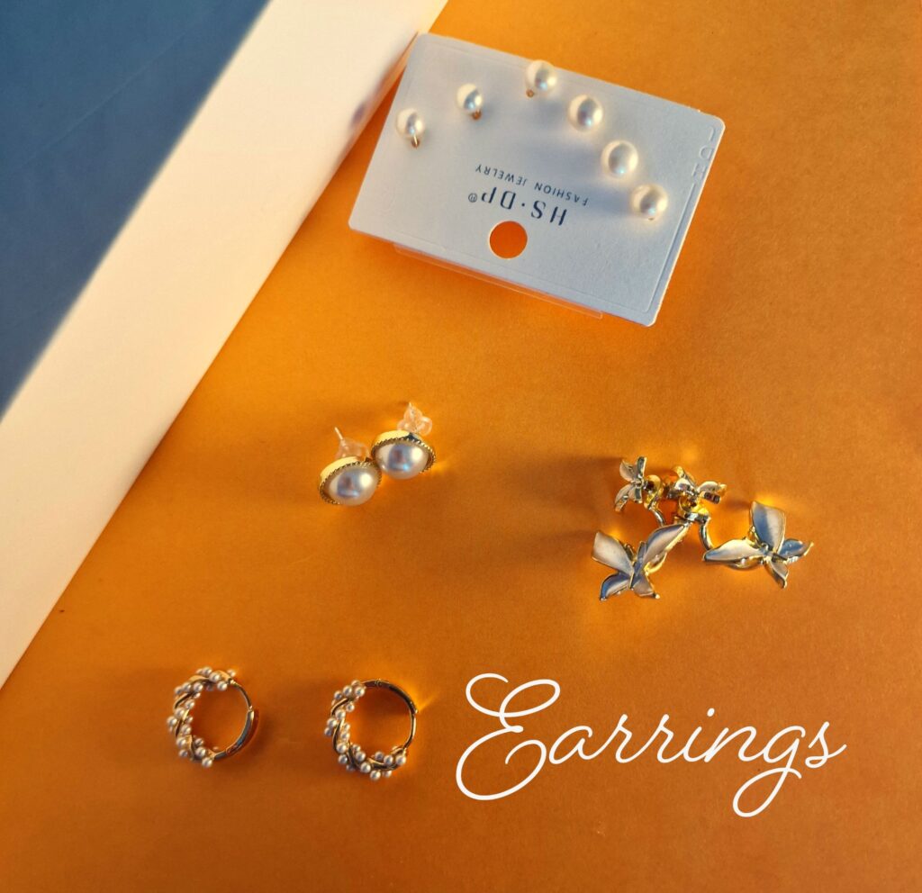 selection of earrings