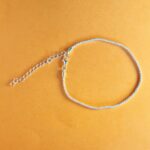 Silver Chain Fabric Bracelet