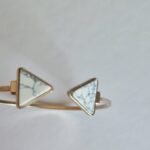 Marble Gold bracelet on a white background.