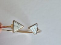 Marble Gold bracelet on a white background.