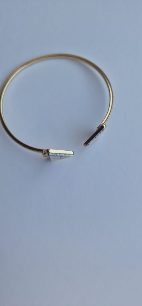 Marble Gold bracelet on a white background.