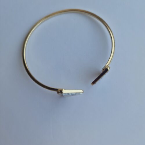 Marble Gold bracelet on a white background.