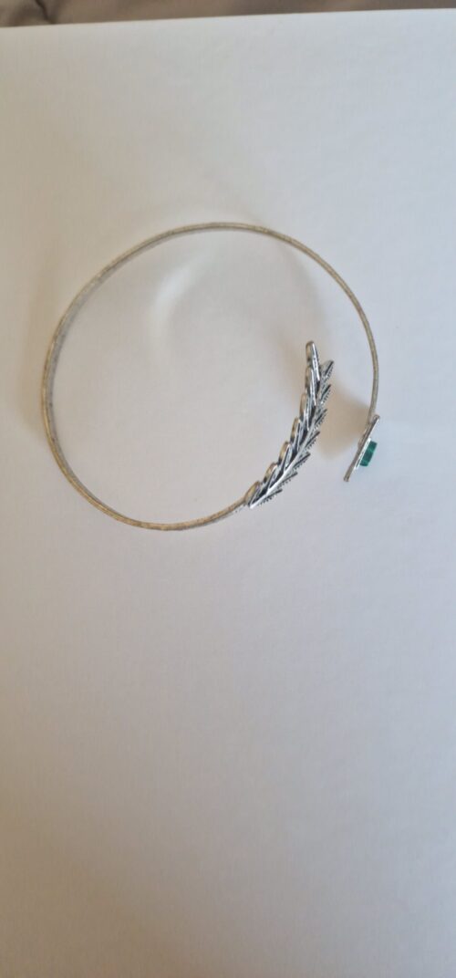 Silver Feather and Arrow Armband (Don Bell) on a white background.
